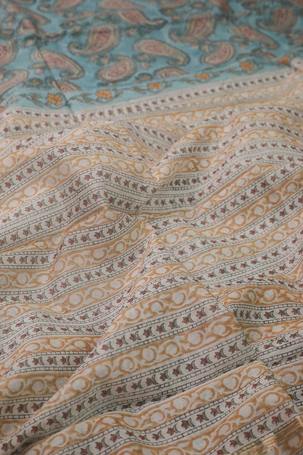 Printed Silk Cotton Saree - Matkatus 