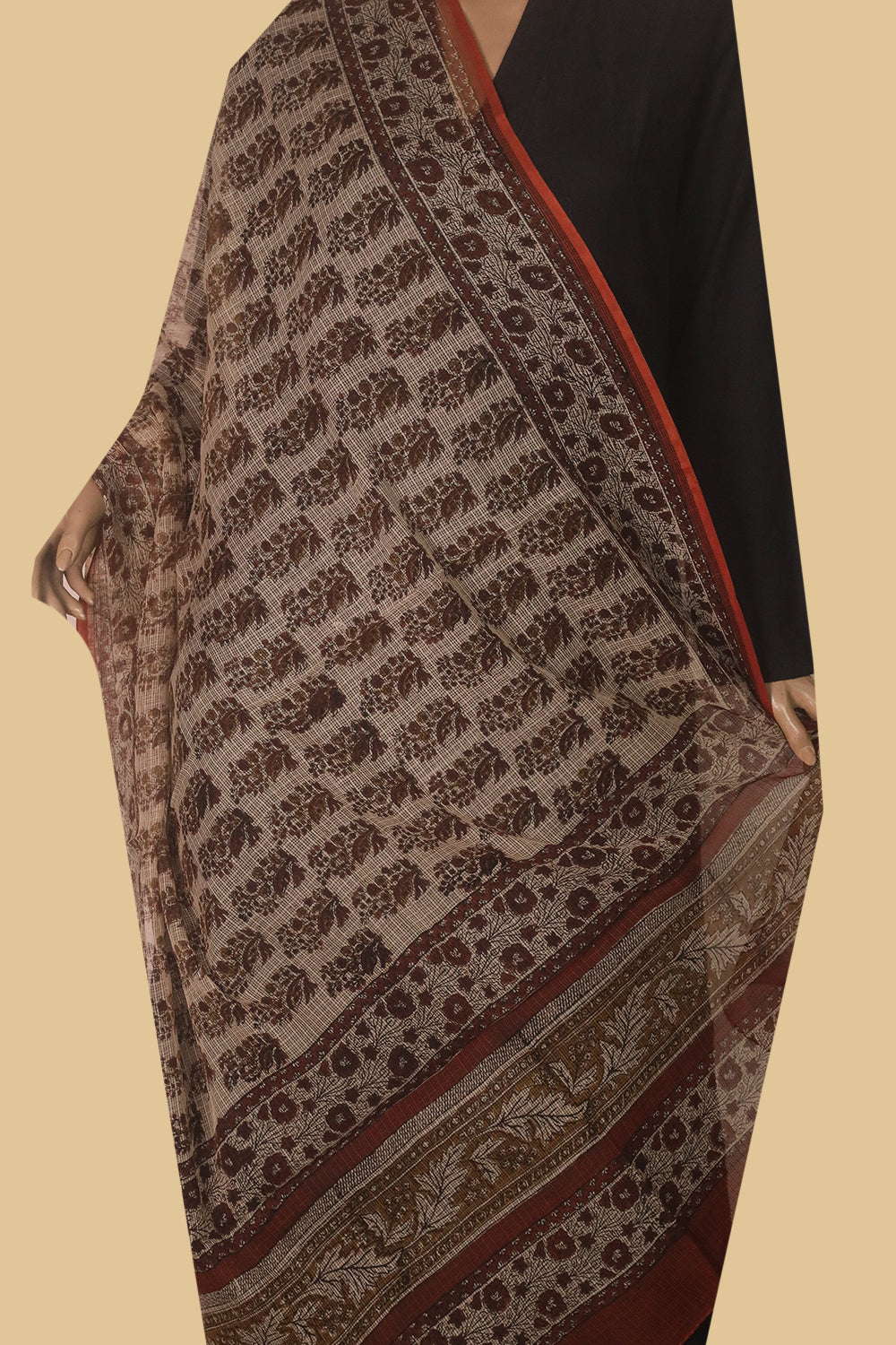 Block Printed Dupatta - Matkatus