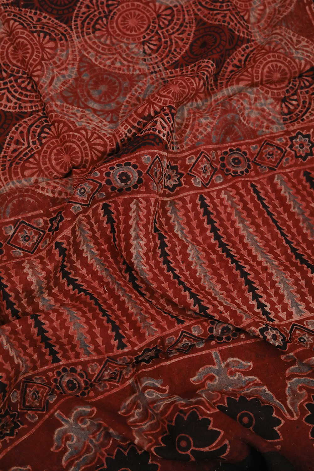 Block Printed Cotton Dupattas - Matkatus 