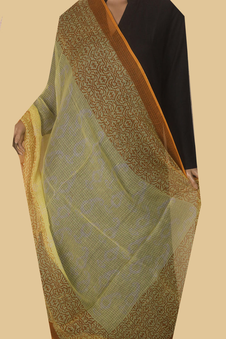 Block Printed Dupatta - Matkatus