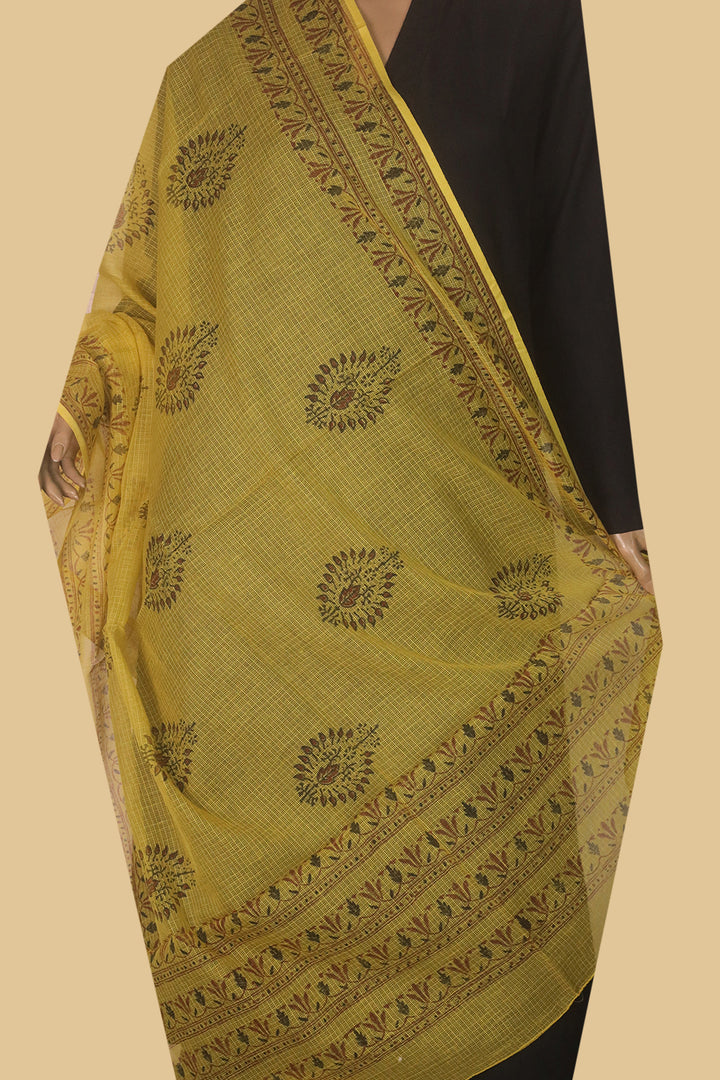 Block Printed Dupatta - Matkatus