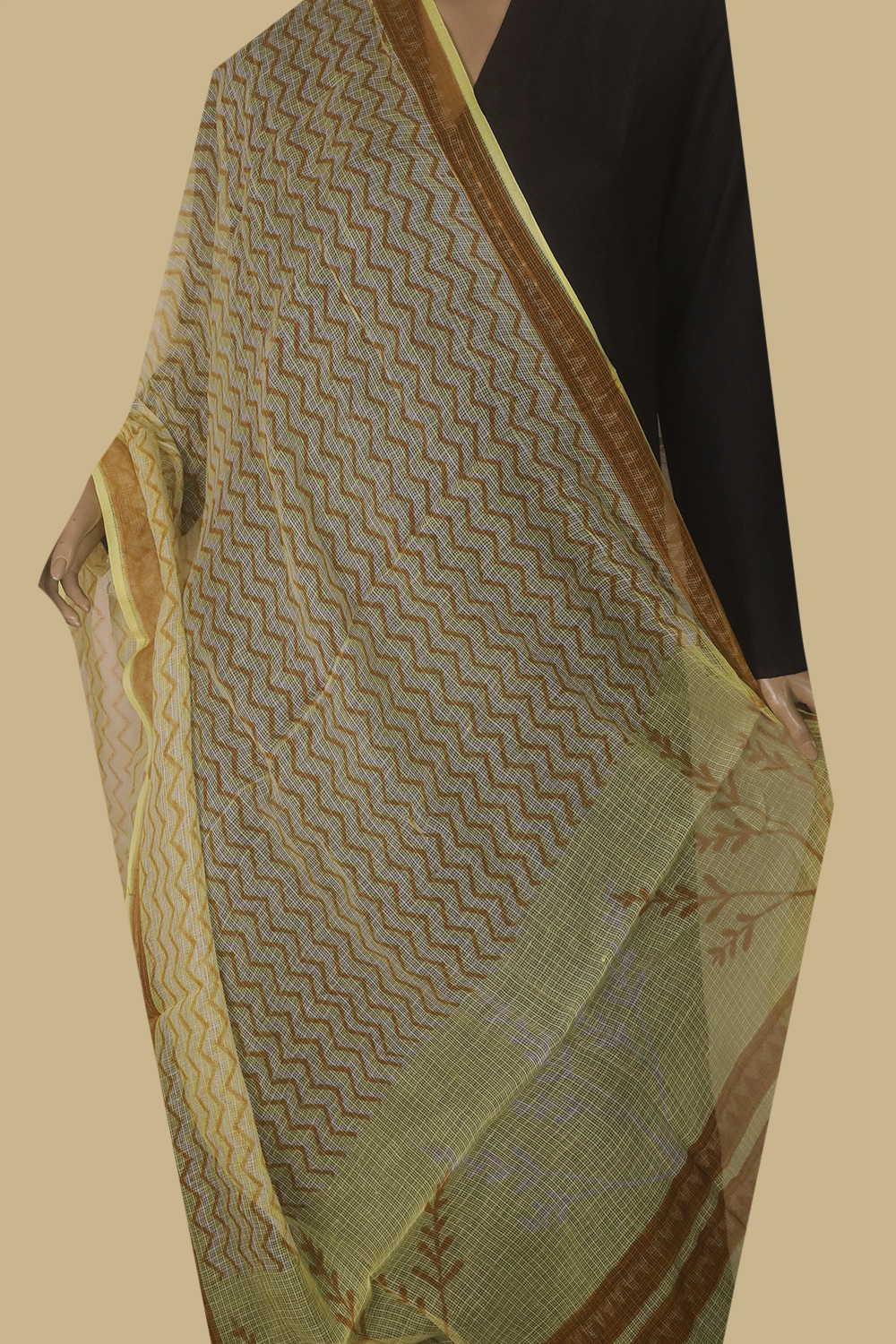 Block Printed Dupatta - Matkatus