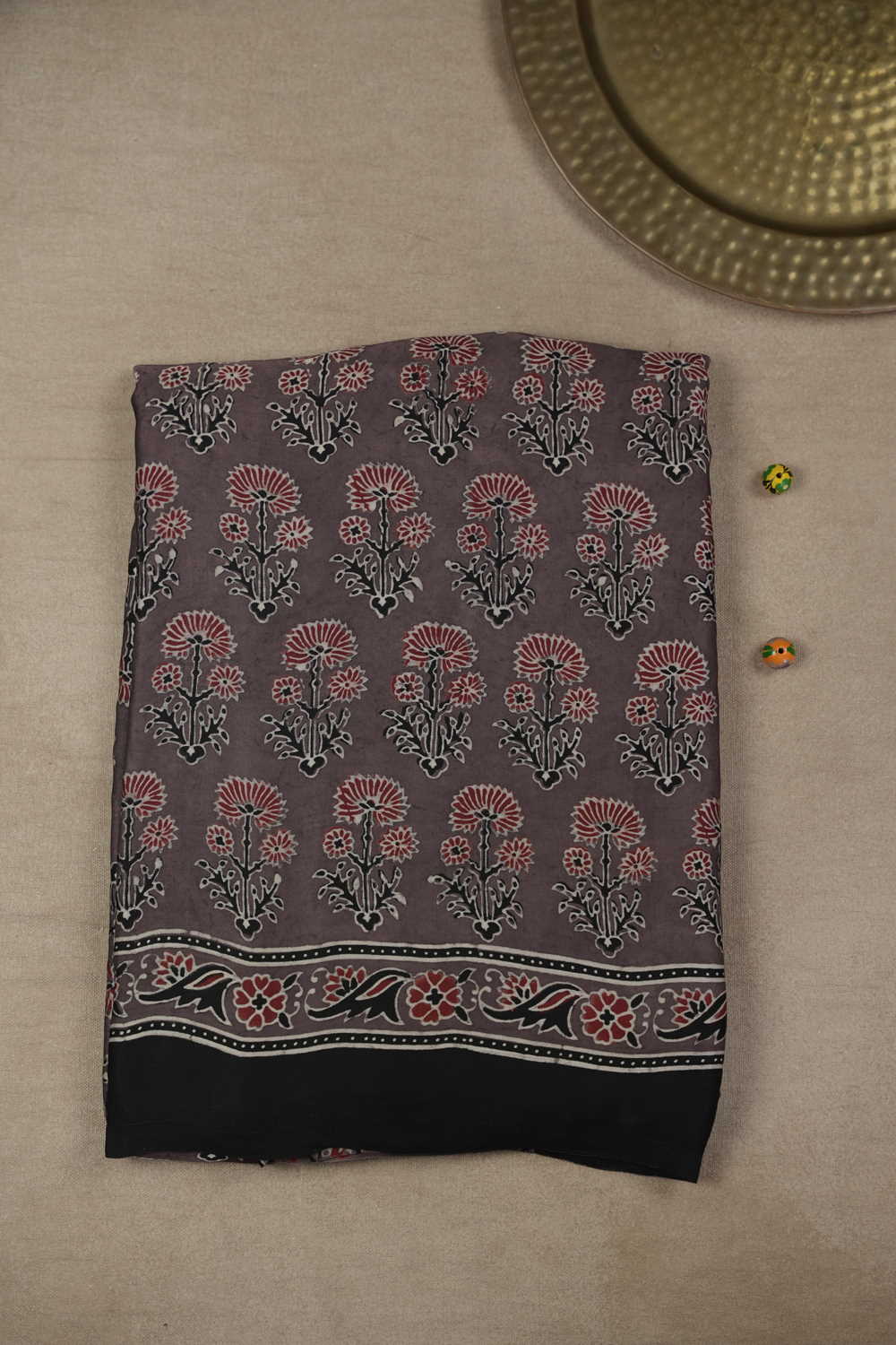 Ajrak Modal Silk Sarees-Matkatus 