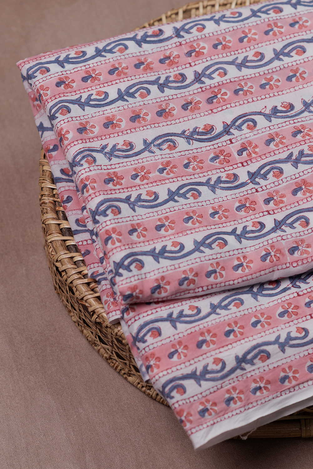 Block Printed Cotton Fabric - Matkatus