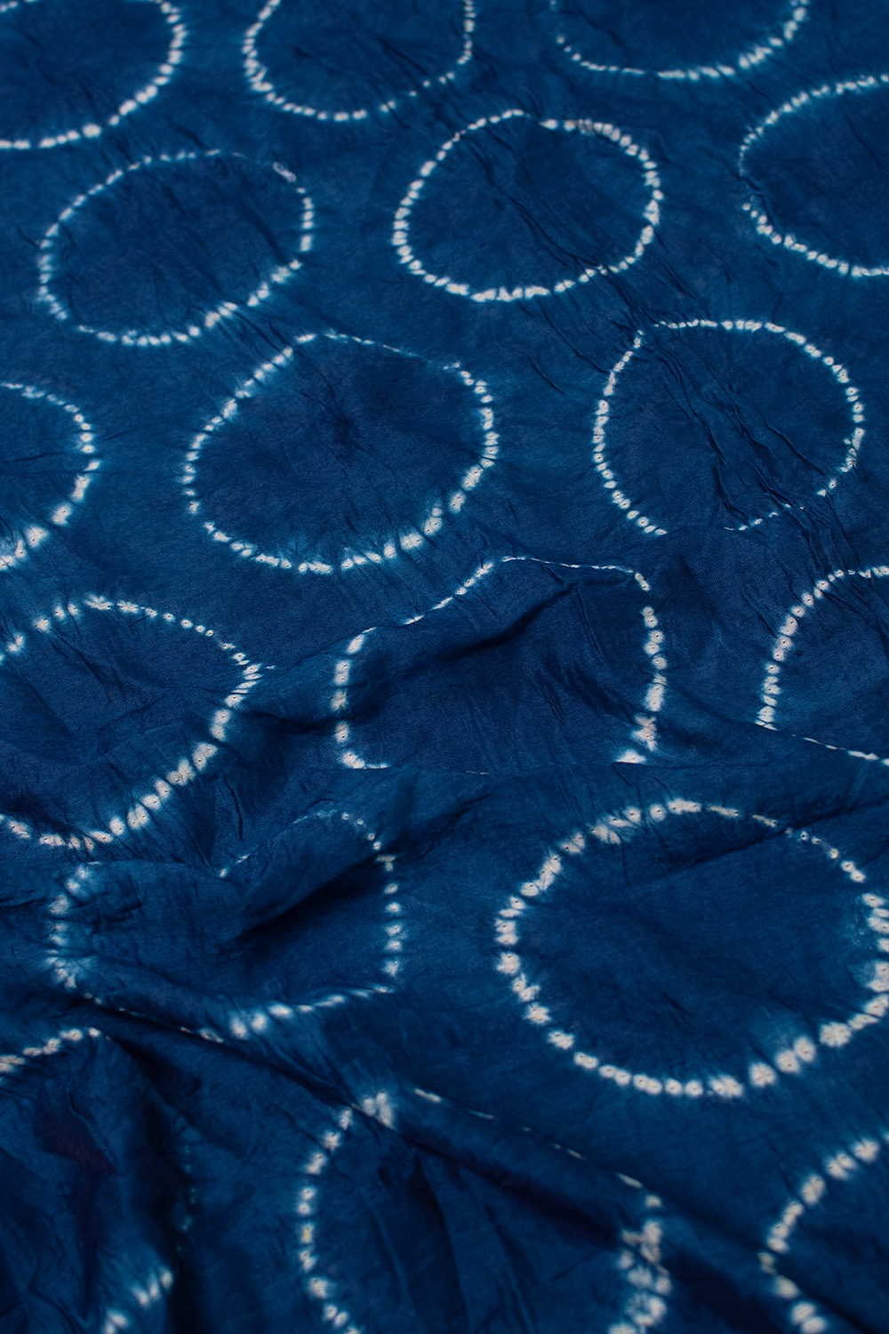 Shades of Blue Shibori Silk Cotton kurta