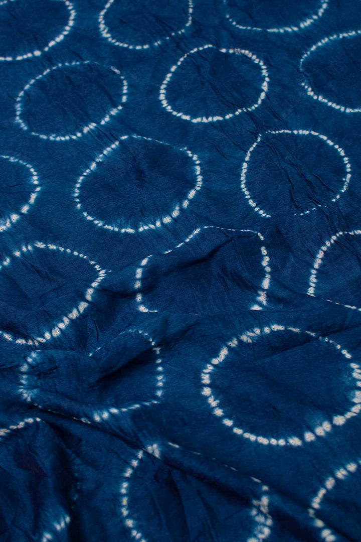 Shades of Blue Shibori Silk Cotton kurta