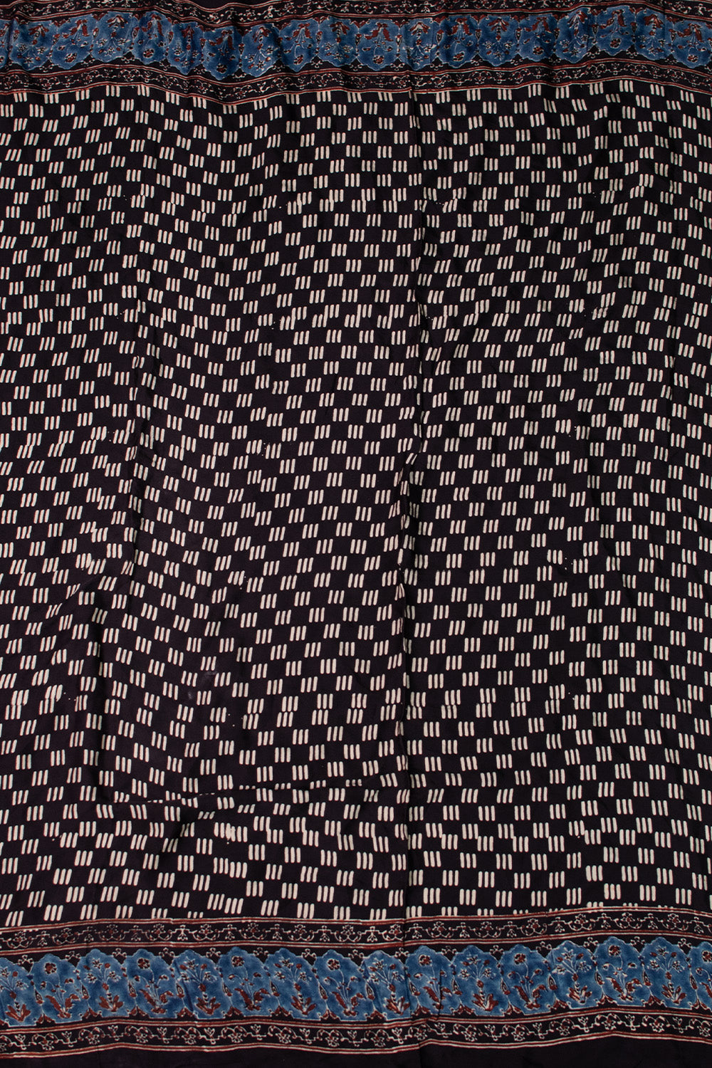 Pitch Black Modal Silk Fabric - 1m