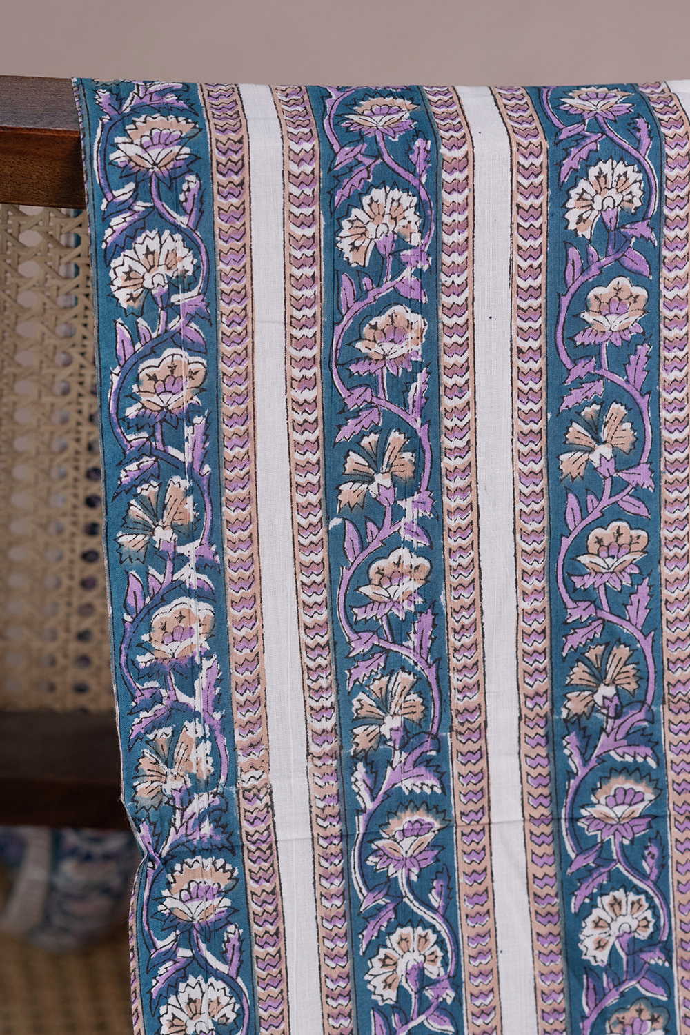 Block Printed Cotton Fabric - Matkatus