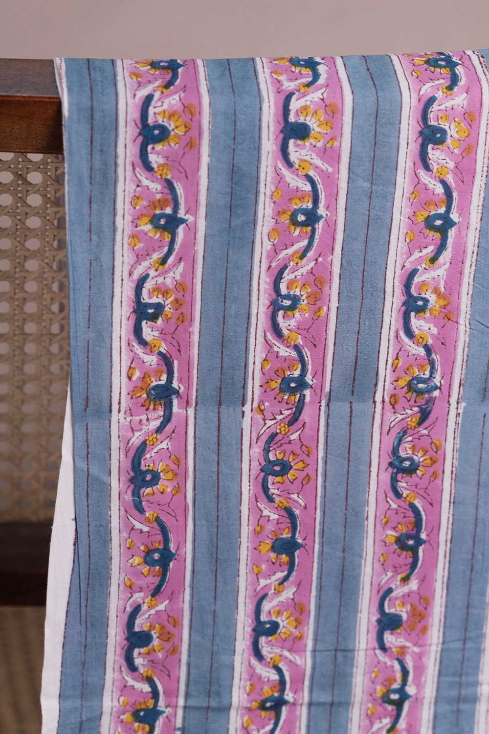 Block Printed Cotton Fabric - Matkatus