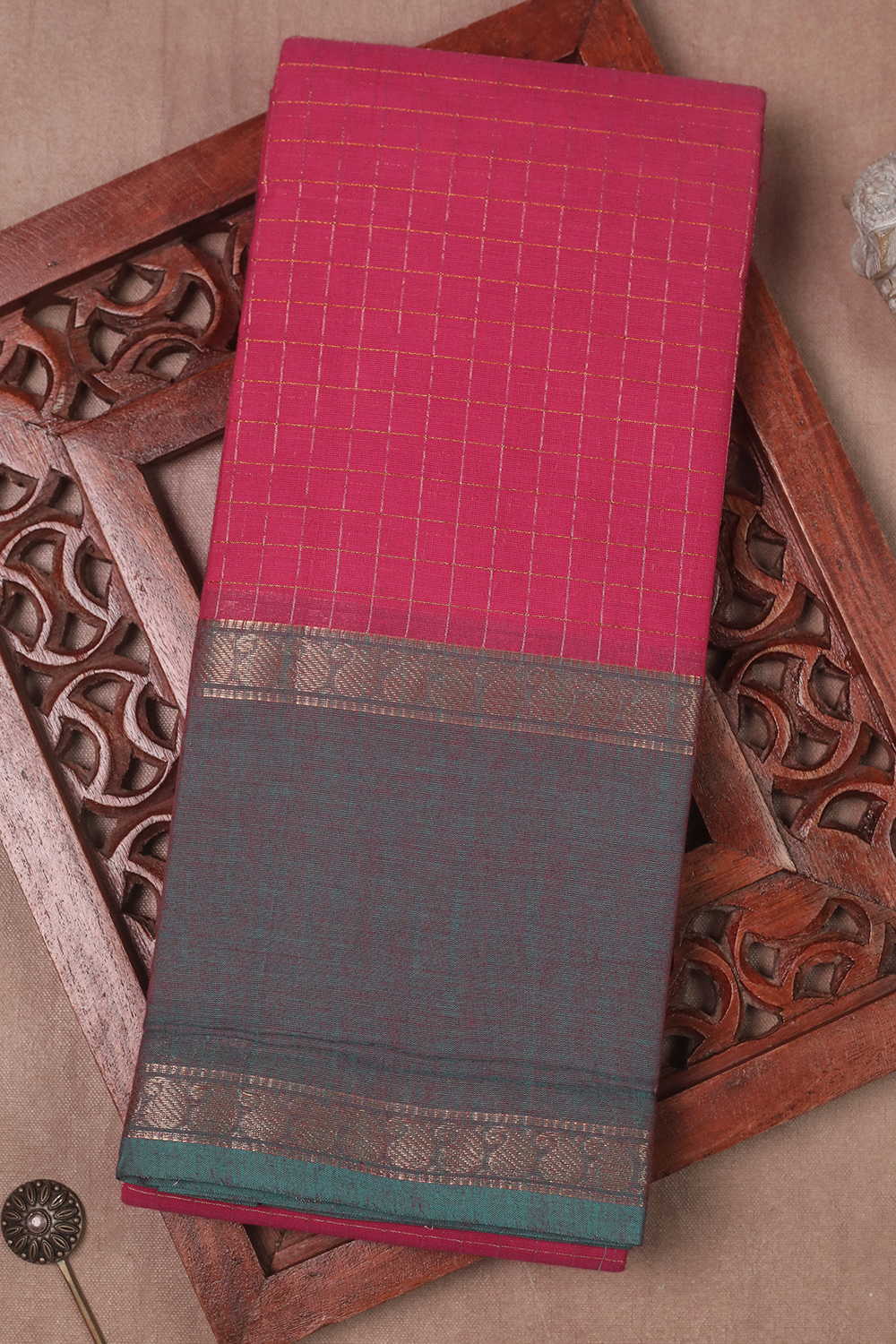 Kanchi Cotton Saree - Matkatus 