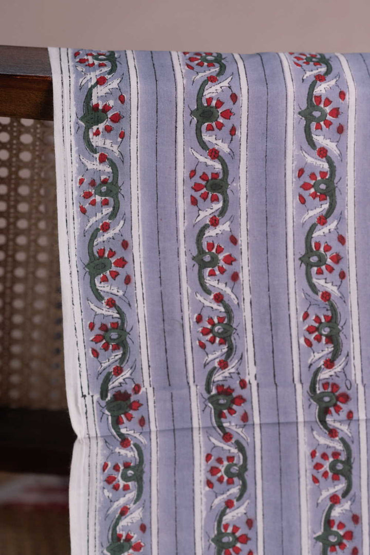 Block Printed Cotton Fabric - Matkatus