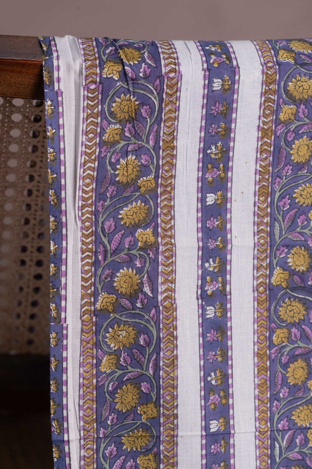 Block Printed Cotton Fabric - Matkatus