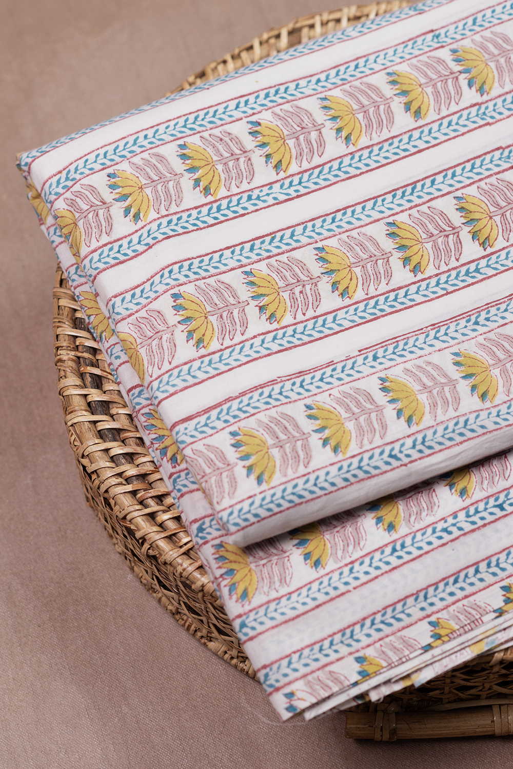 Block Printed Cotton Fabric - Matkatus
