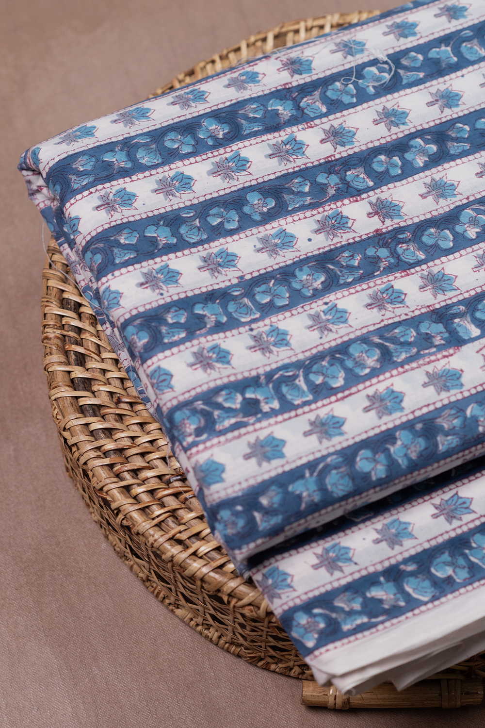Block Printed Cotton Fabric - Matkatus