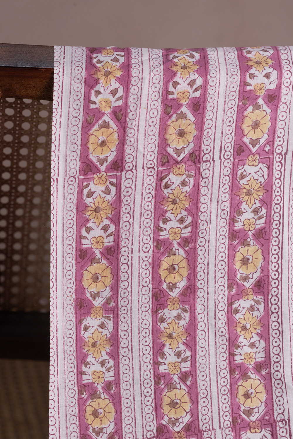 Block Printed Cotton Fabric - Matkatus