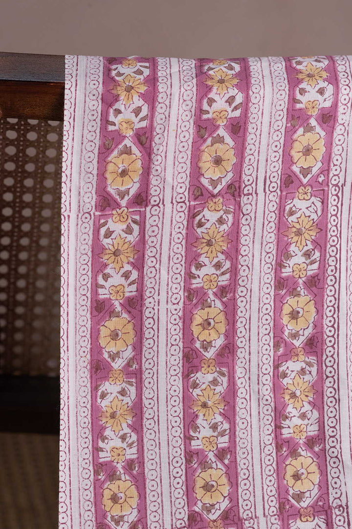 Block Printed Cotton Fabric - Matkatus