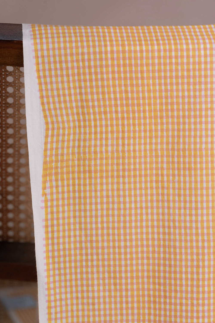 Block Printed Cotton Fabric - Matkatus