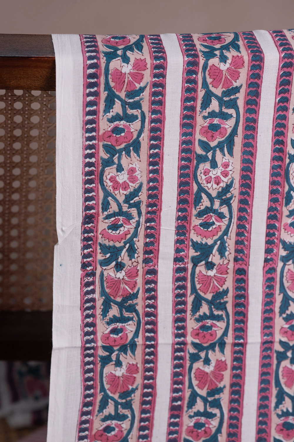 Block Printed Cotton Fabric - Matkatus