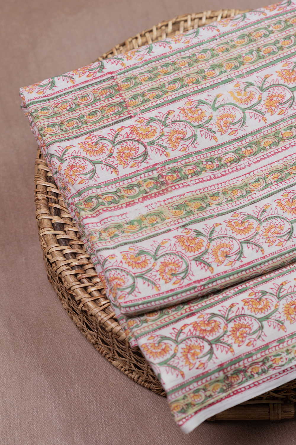 Block Printed Cotton Fabric - Matkatus