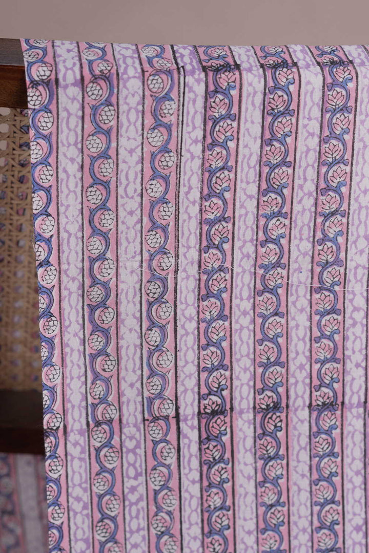 Block Printed Cotton Fabric - Matkatus