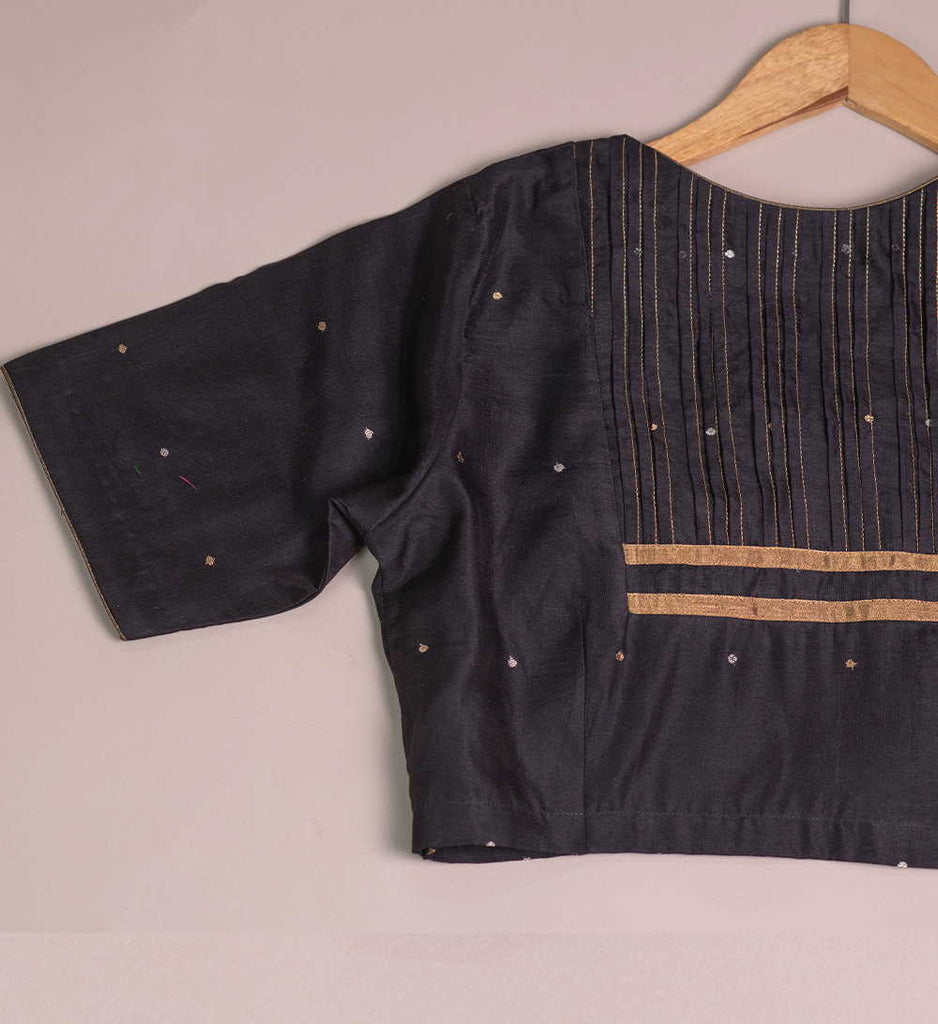 Buy ethnic Candy Checks Handwoven Stitched Blouse - Matkatus