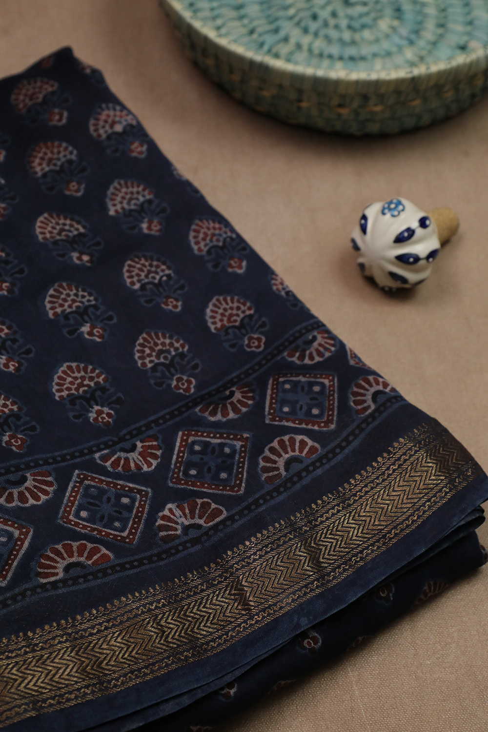 Block Printed Saree - Matkatus 