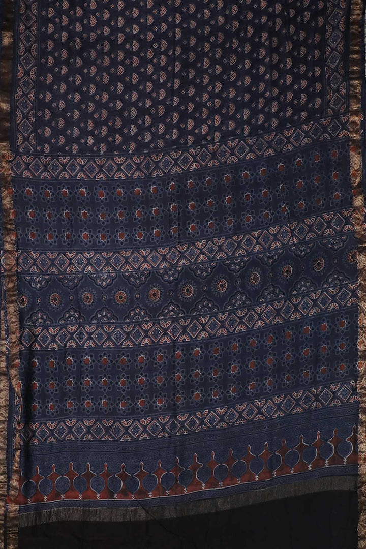 Ajrak Print Sarees - Matkatus 