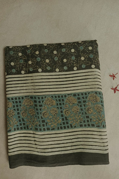 Ajrak Mul Cotton Saree - Matkatus