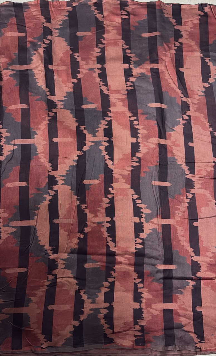 Block Printed Silk Cotton Fabric - Matkatus 