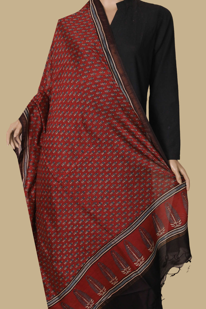 Ajrak Chnaderi Dupatta - Matkatus 