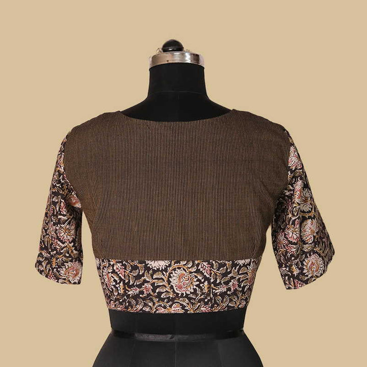Shruti - Night Garden Kalamkari Blouse  -32,34,36,38,40,42