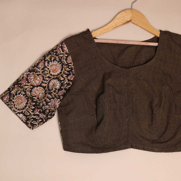 Shruti - Night Garden Kalamkari Blouse  -32,34,36,38,40,42
