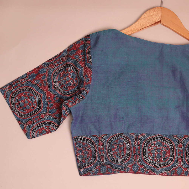 Shruti - Double shade Mangalagiri Ajrak Blouse -32,34,36,38,40,42