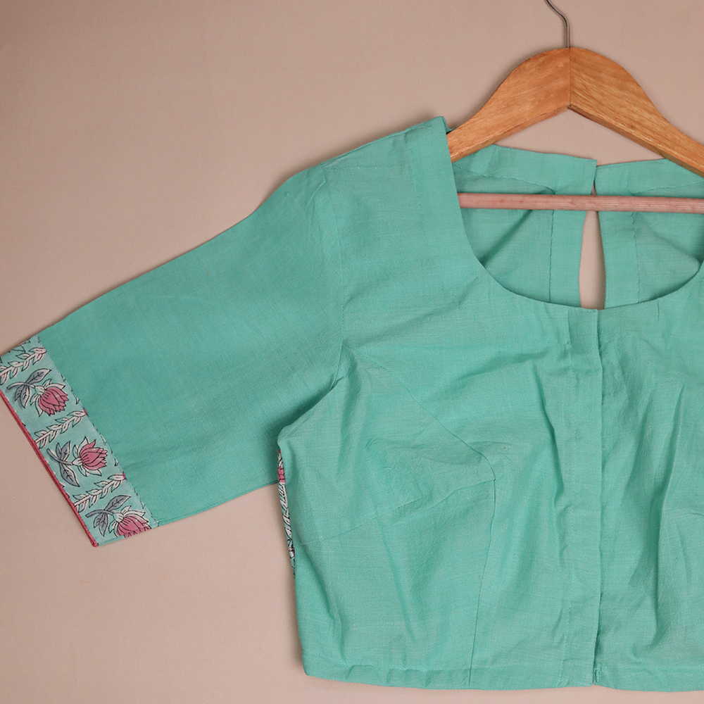 Shruti - Mint Green Stitched Blouse -32,34,36,38,40,42