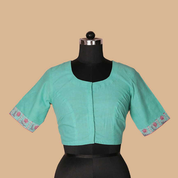Shruti - Mint Green Stitched Blouse -32,34,36,38,40,42