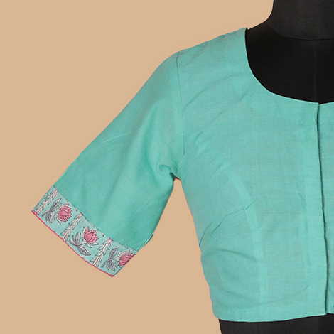 Shruti - Mint Green Stitched Blouse -32,34,36,38,40,42