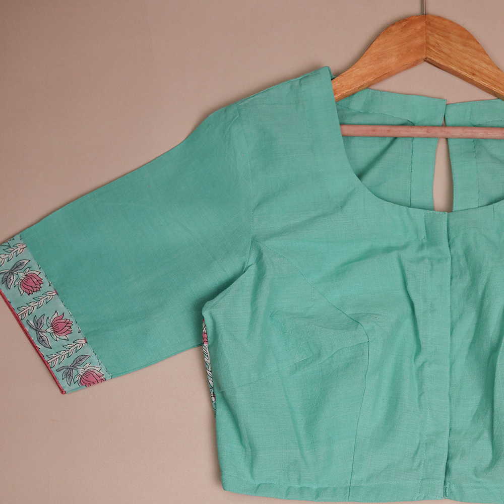 Shruti - Mint Green Stitched Blouse -32,34,36,38,40,42