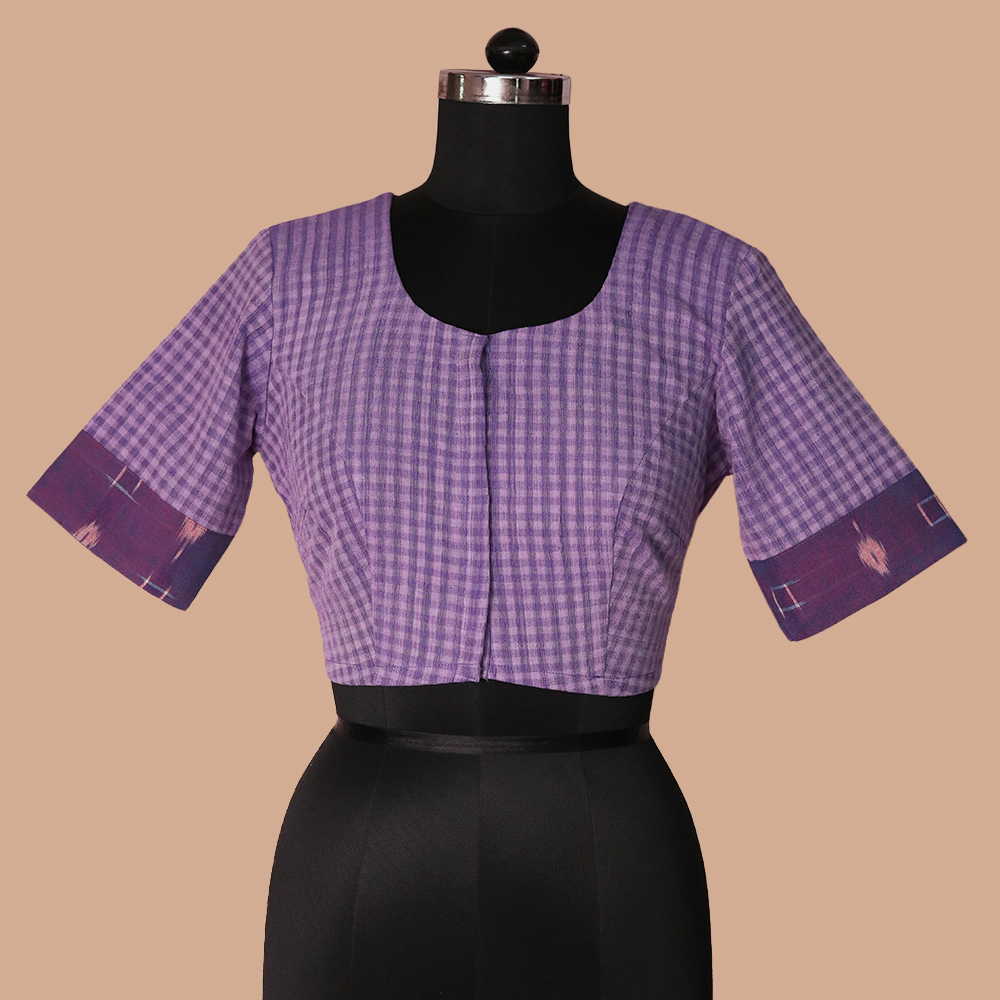 Shruti - Lavender Boddu Ikat Blouse -32,36,38,40,42