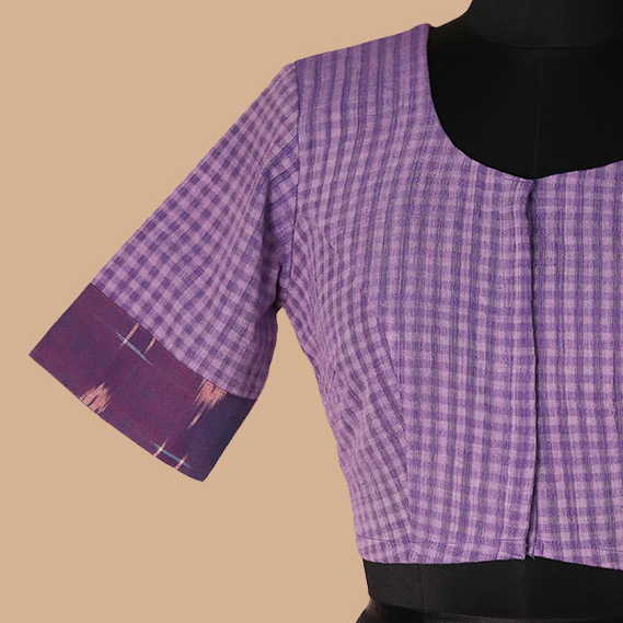 Shruti - Lavender Boddu Ikat Blouse -32,36,38,40,42