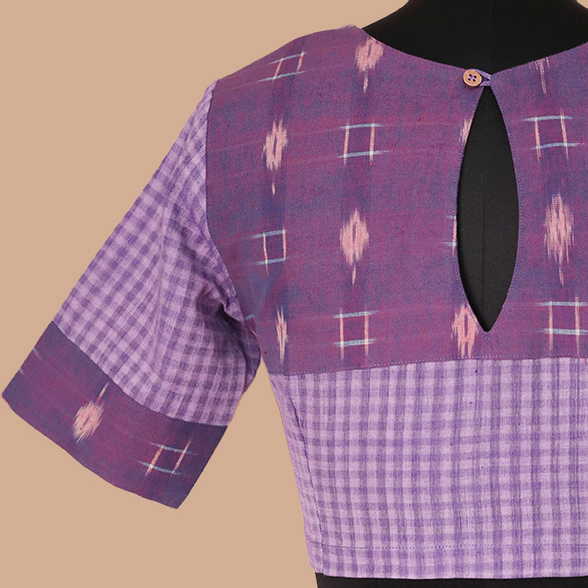 Shruti - Lavender Boddu Ikat Blouse -32,36,38,40,42