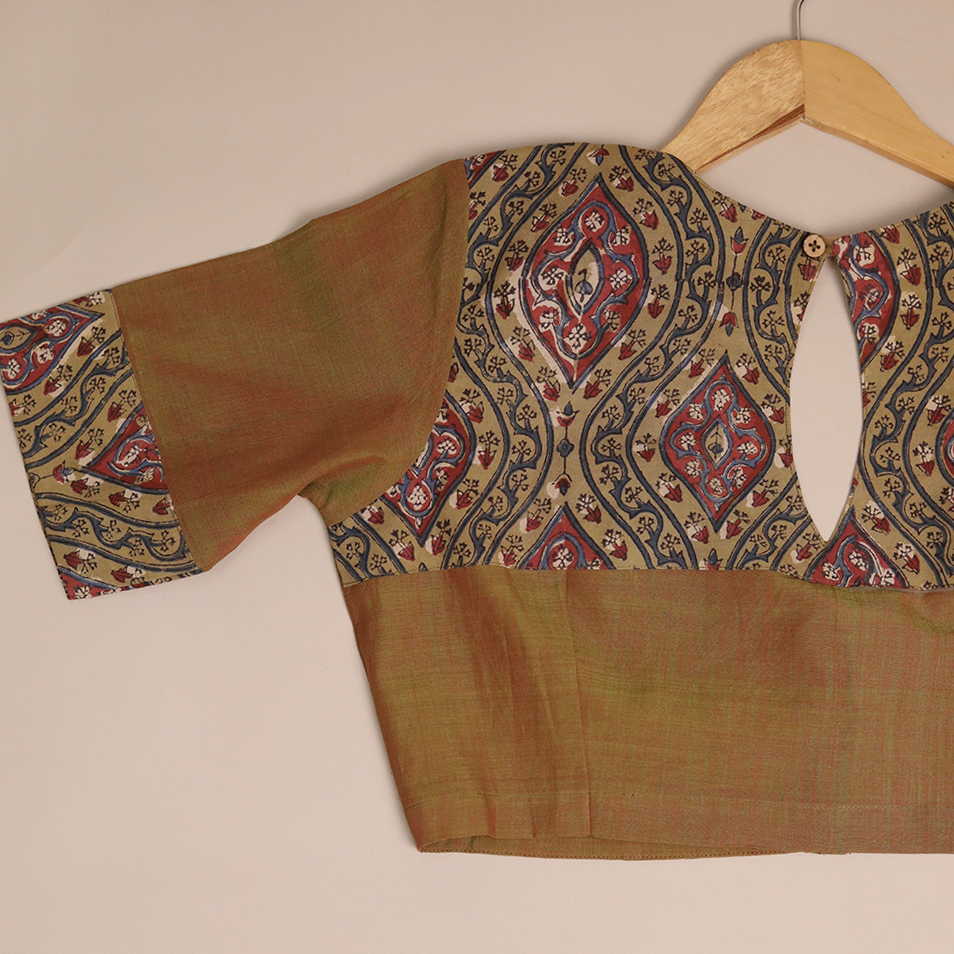 Shruti - Double Shade Fenugreek Blouse -32,34,36,38,40,42
