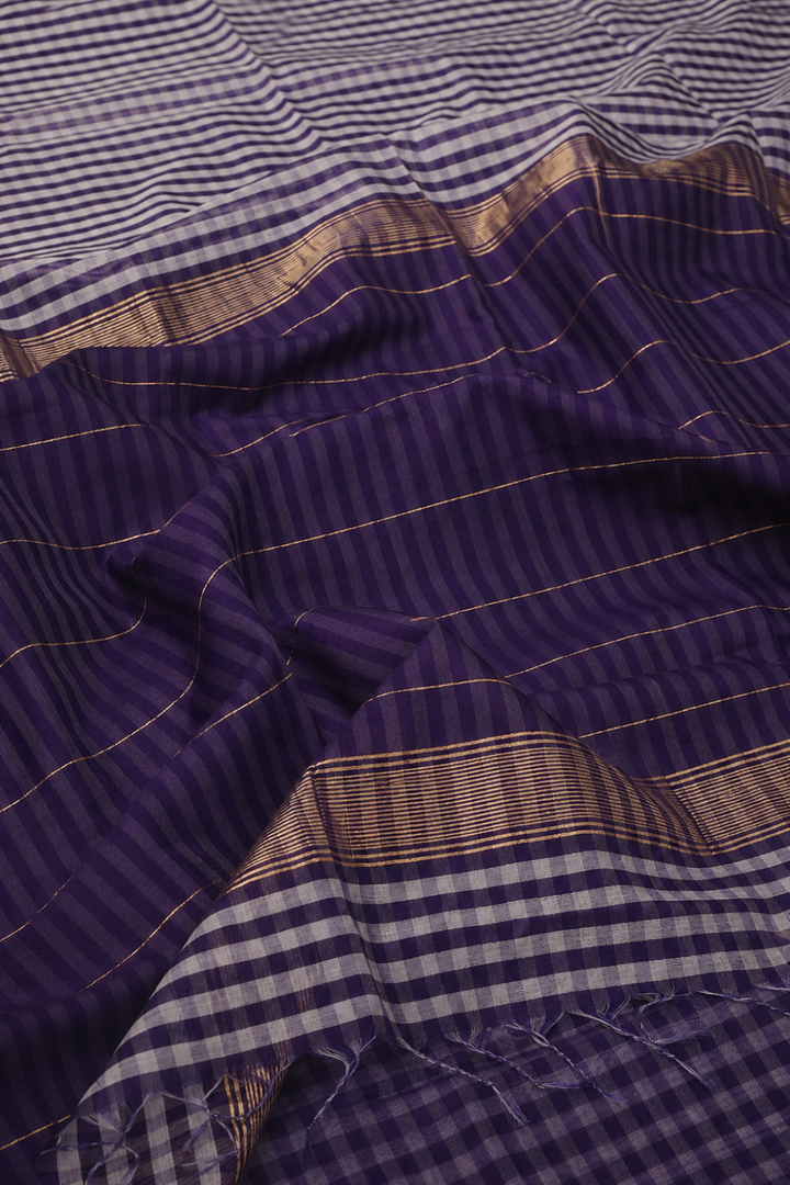 Maheshwari Silk Cotton Saree - Matkatus