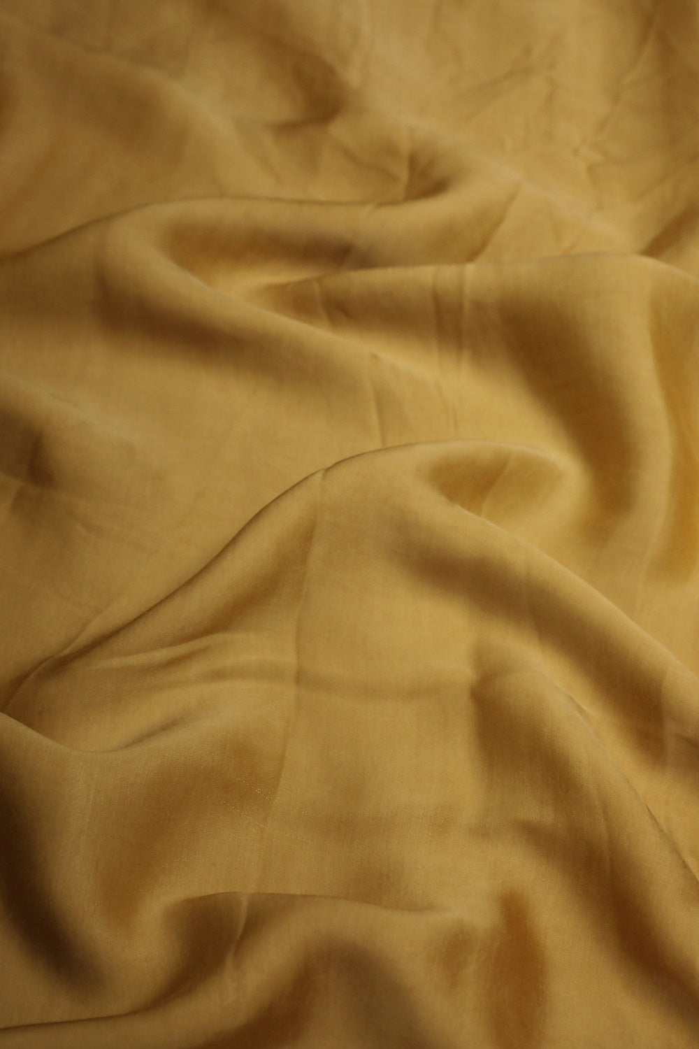 Plain Yellow Modal Silk Fabric