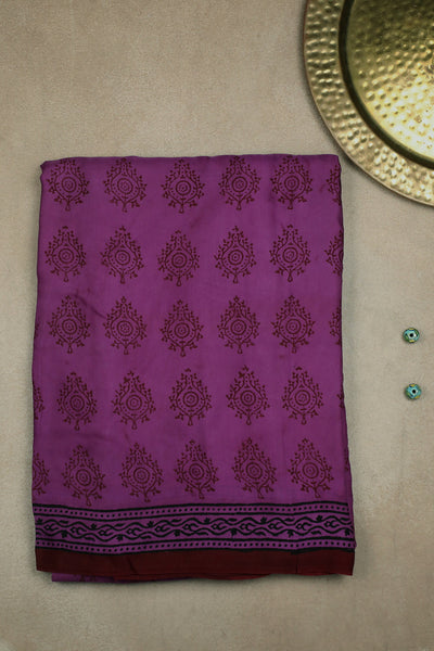 Block Printed saree-Matkatus 