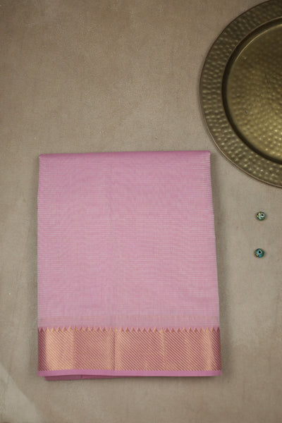 Baby Pink Mangalagiri Cotton Saree