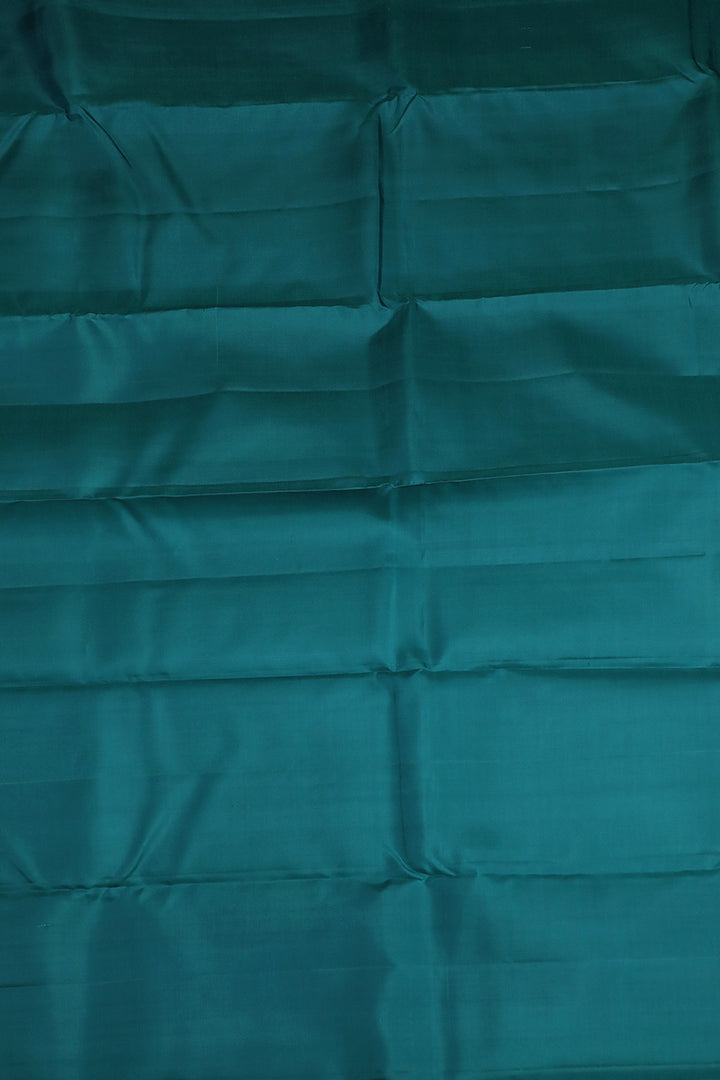 Plain Blue Kanchipuram Silk saree