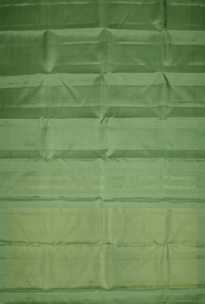 Zari Check on Green Kanchipuram Silk Saree