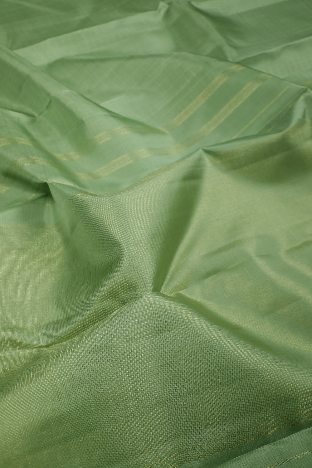 Zari Check on Green Kanchipuram Silk Saree