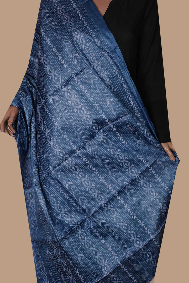 Kantha Silk Dupatta - Matkatus