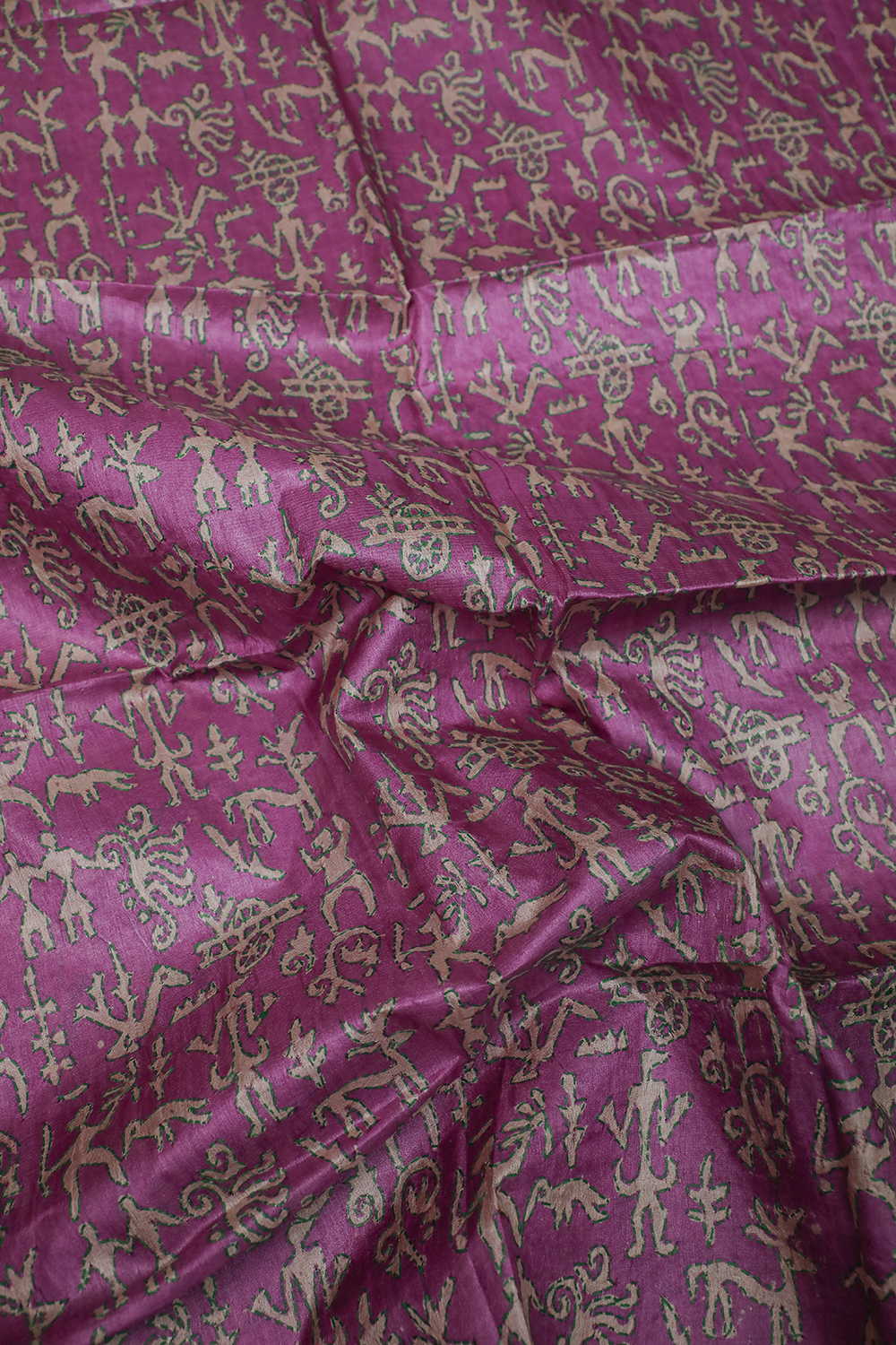 Persian Pink Kantha Tussar Silk Blouse
